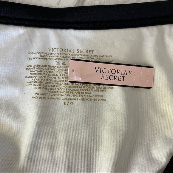 NWT Victoria's Secret One-Piece Strappy Monokini Tropical Mesh Swimsuit size L - Picture 10 of 16